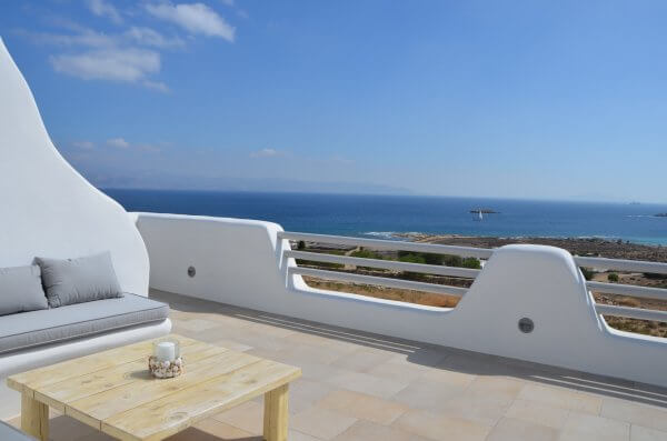 Villa LIMANI. 1st floor veranda with see view